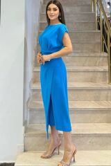 Drape detaylı anvelop Elbise