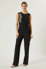 İşleme detaylı dökümlü şık Abiye Tulum